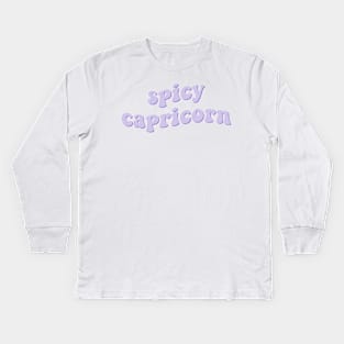 spicy capricorn Kids Long Sleeve T-Shirt